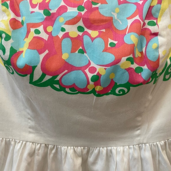 Women’s Lilly Pulitzer Lotti Strapless Mini Dress in Mariposa White Floral- Sz 6 - Picture 5 of 11